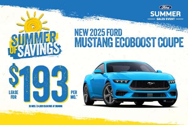 NEW 2025 FORD MUSTANG ECOBOOST COUPE