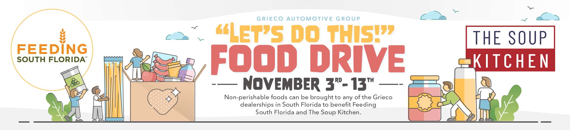 Grieco Automotive Group is proud to host its Fall Food Drive