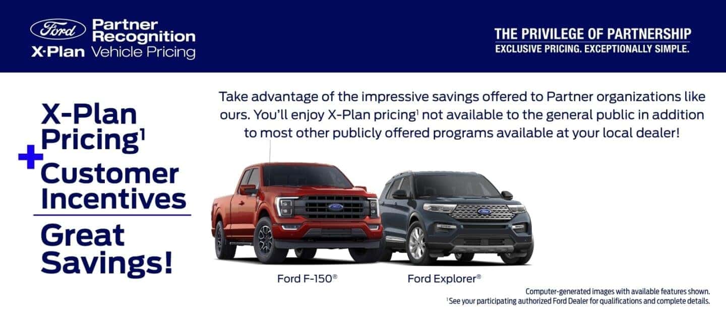 Ford Corporate Partners Exclusive X-Plan Pricing | Griffin Ford