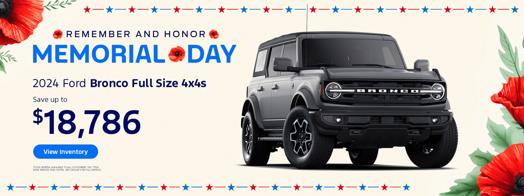 2024 Ford Bronco Full Size 4x4s