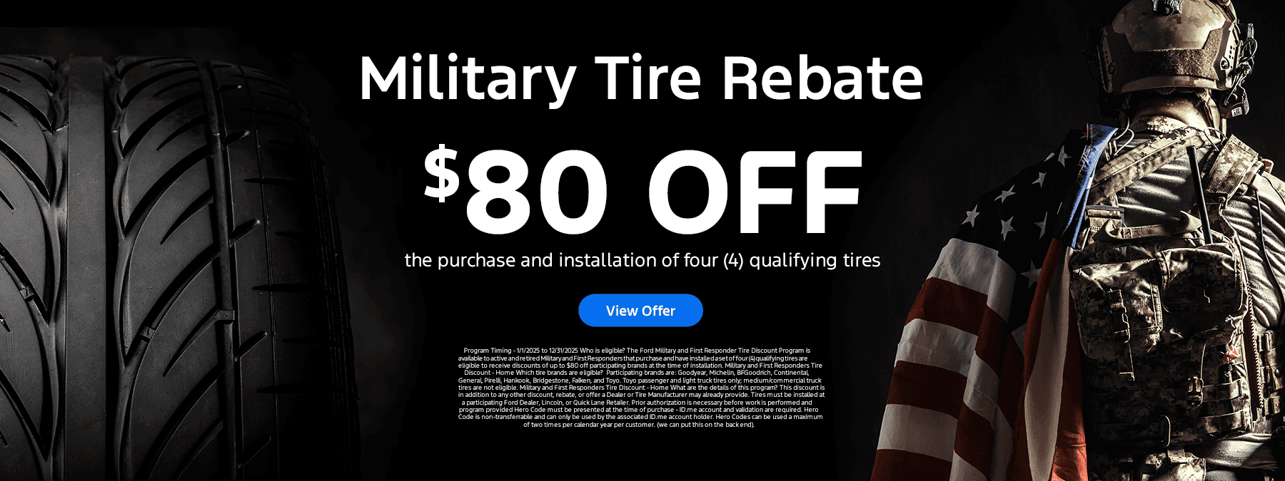 Military Tire Rebate