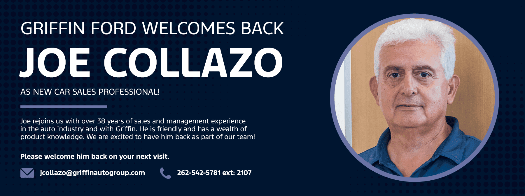 Introducing Our New Sales Professional Joe Collazo