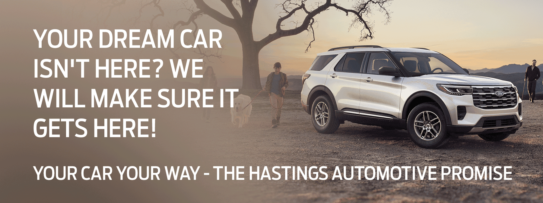 Your dream car isn't here? We will make sure it gets here!