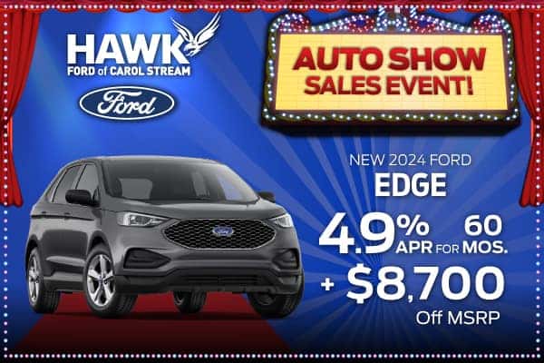 4.9% APR for 60 months plus $8,700 off MSRP on new 2024 Edge
