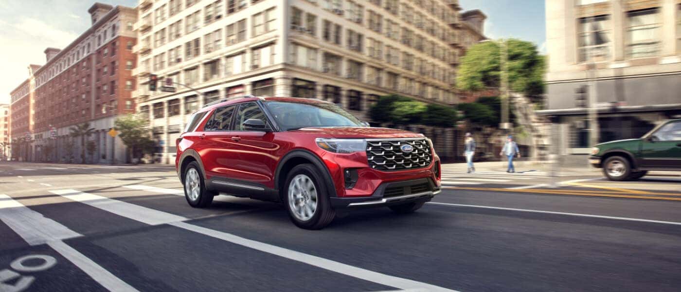 2026 Ford Explorer Exterior Driving Through City