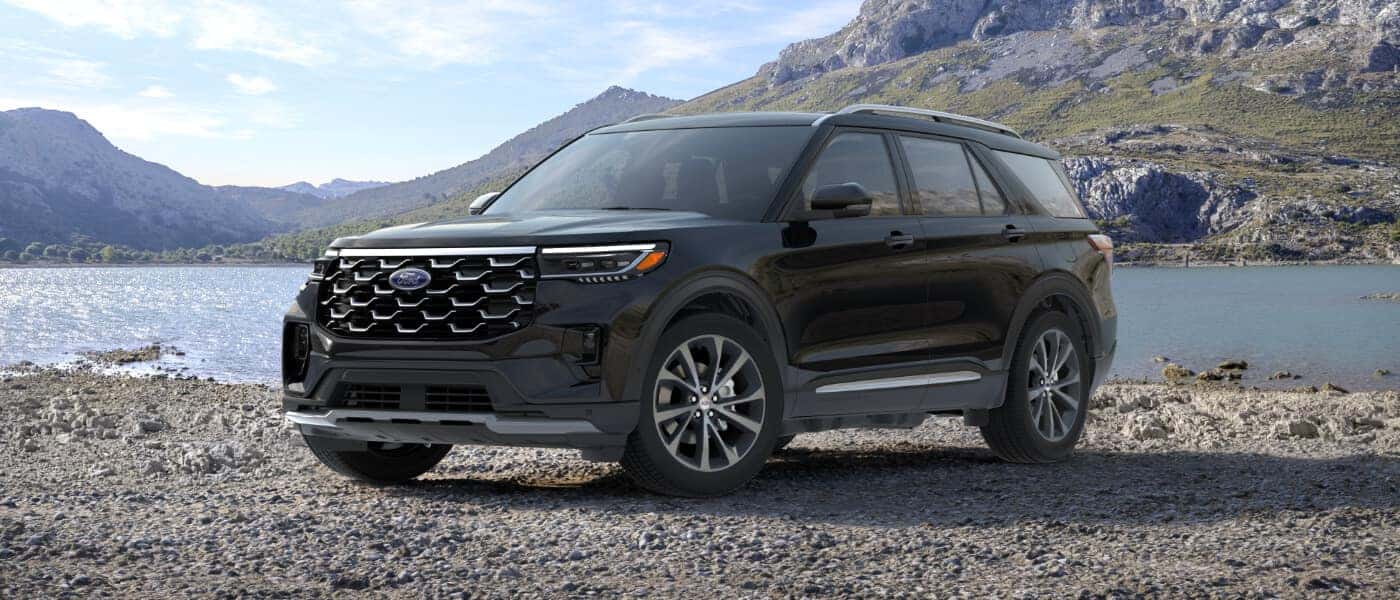 2027 Ford Explorer Exterior Parked By Lake