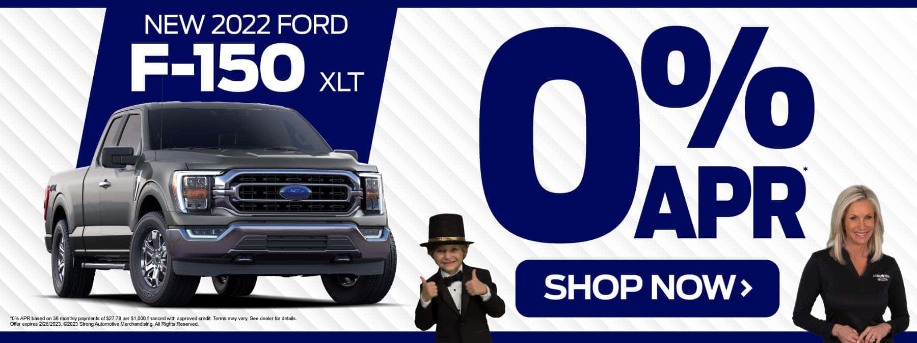 New 2022 Ford F-150 0% APR - SHOP NOW