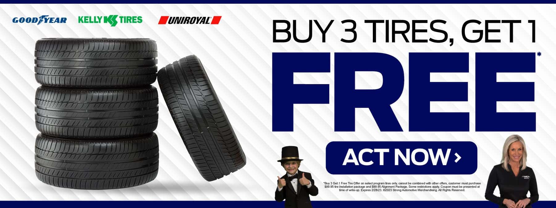 Buy 3 Tires, Get 1 FREE – ACT NOW