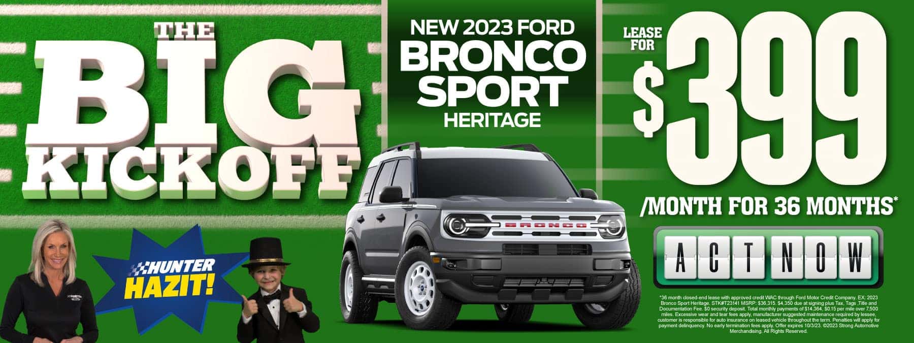 New 2023 Ford Bronco Sport - $399 Per Month For 36 Months – Act Now