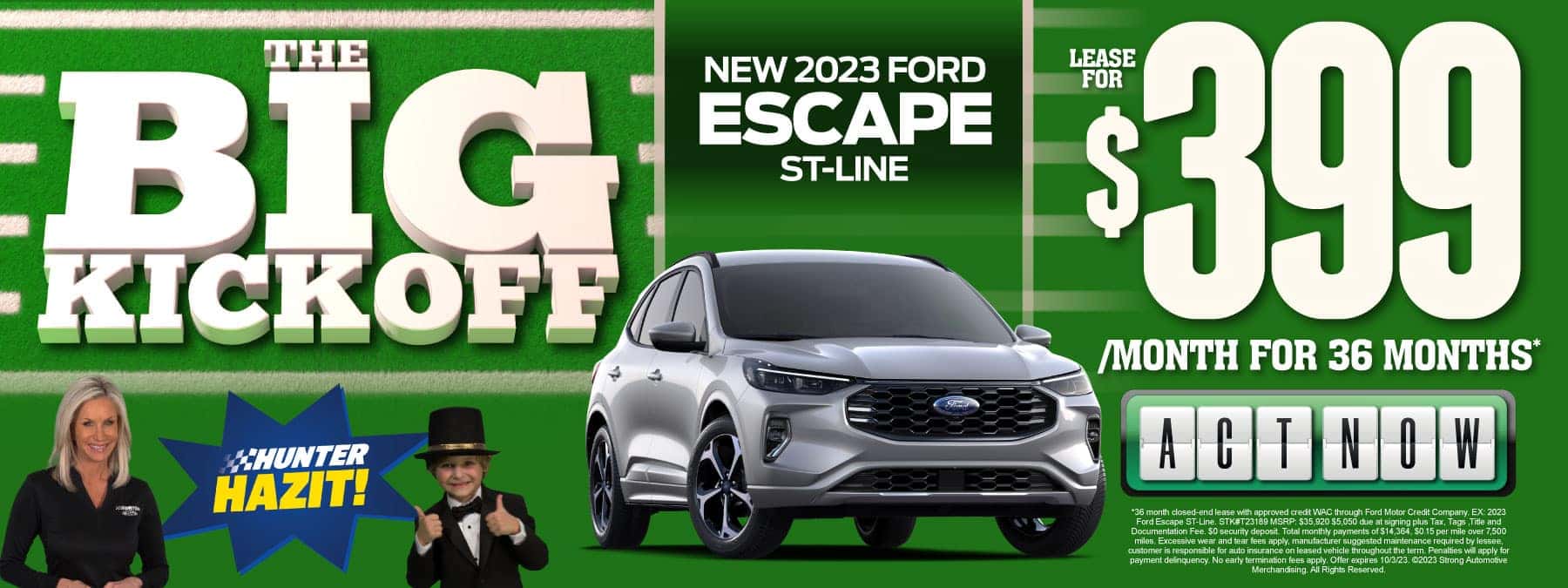 New 2023 Ford Escape - $399 Per Month For 36 Months – Act Now