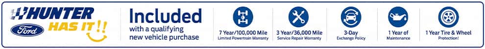 Hunter Has It! Included in Qualifying New Vehicle Purchases!