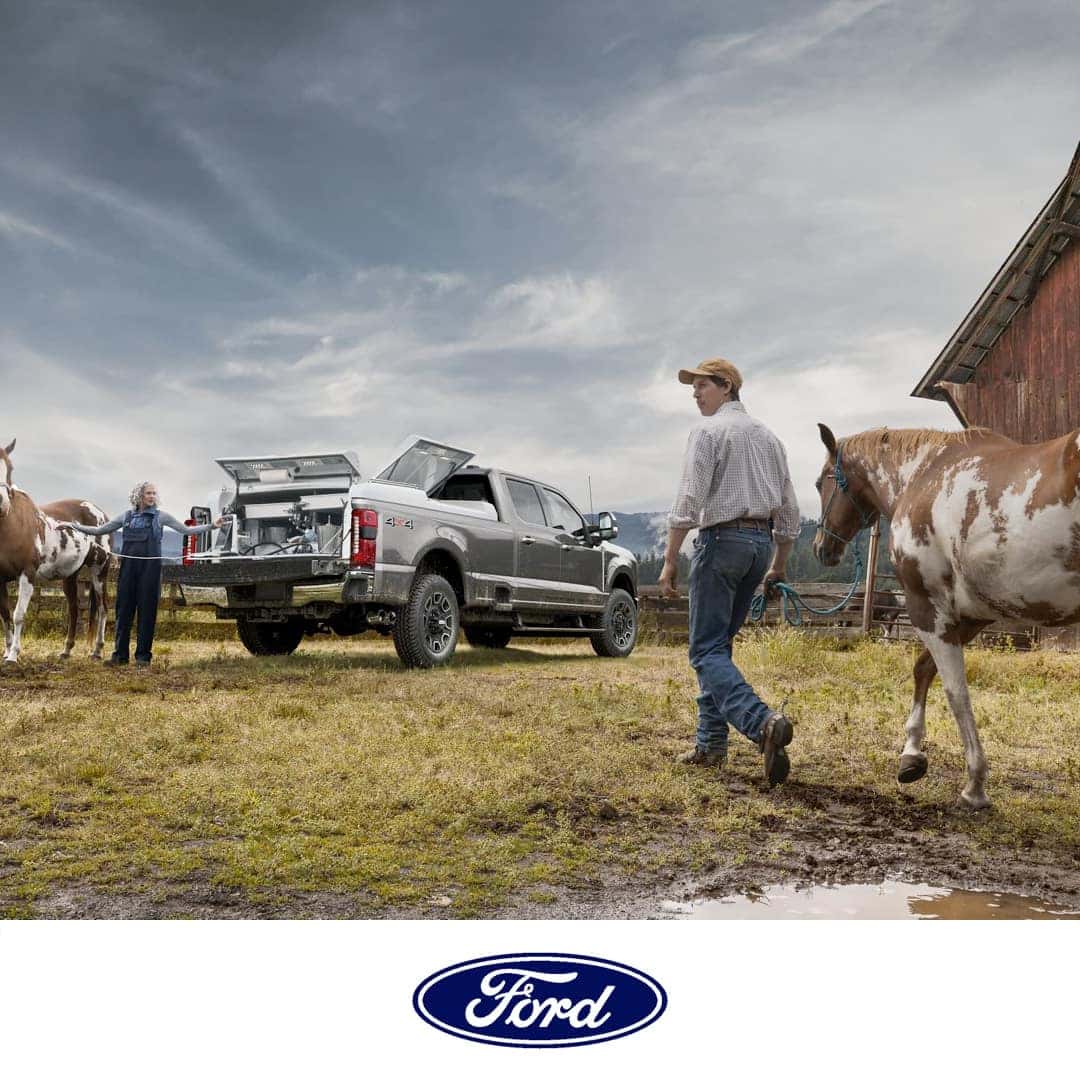 2023 Ford Super Duty on a Ranch