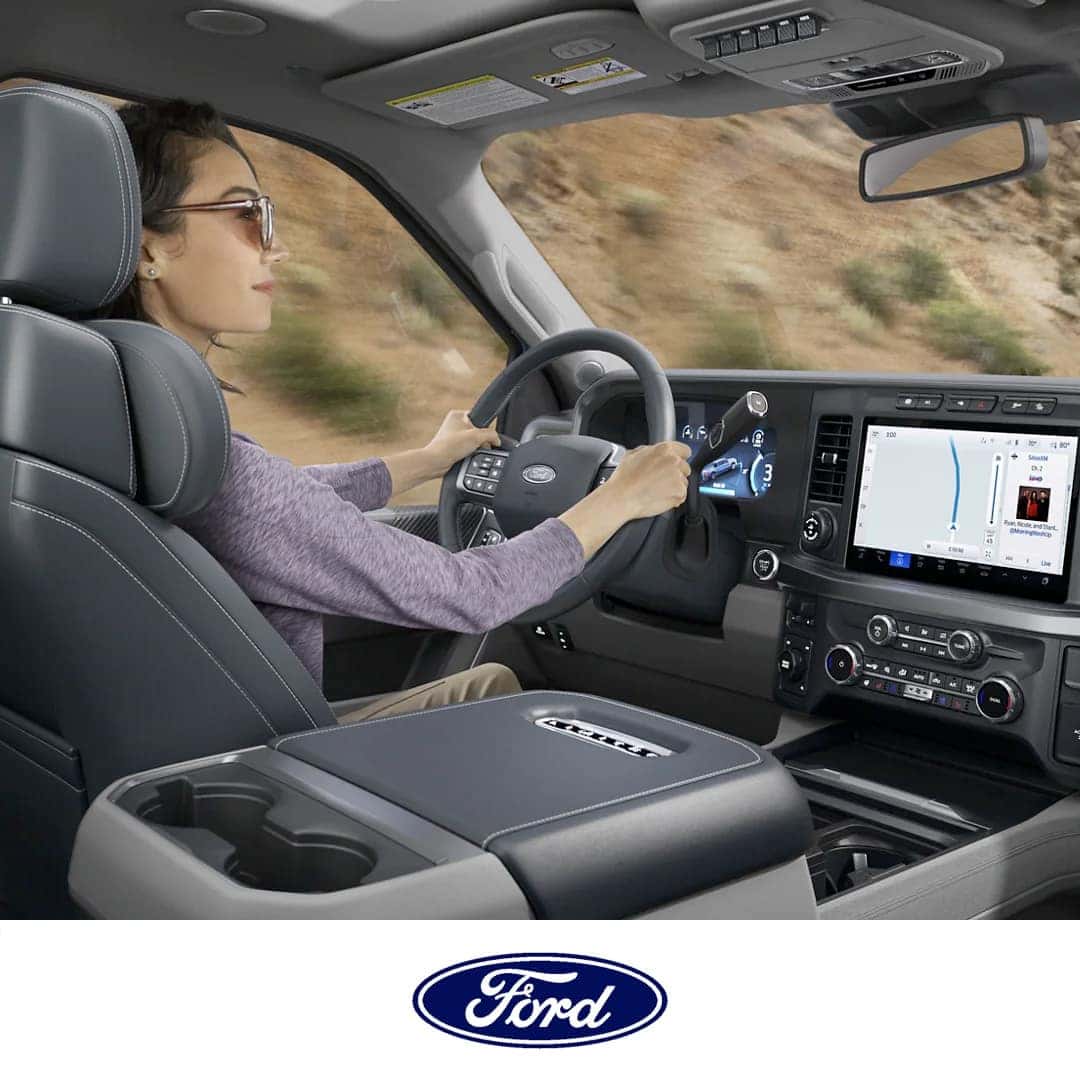 2023 Ford Super Duty Woman Driving