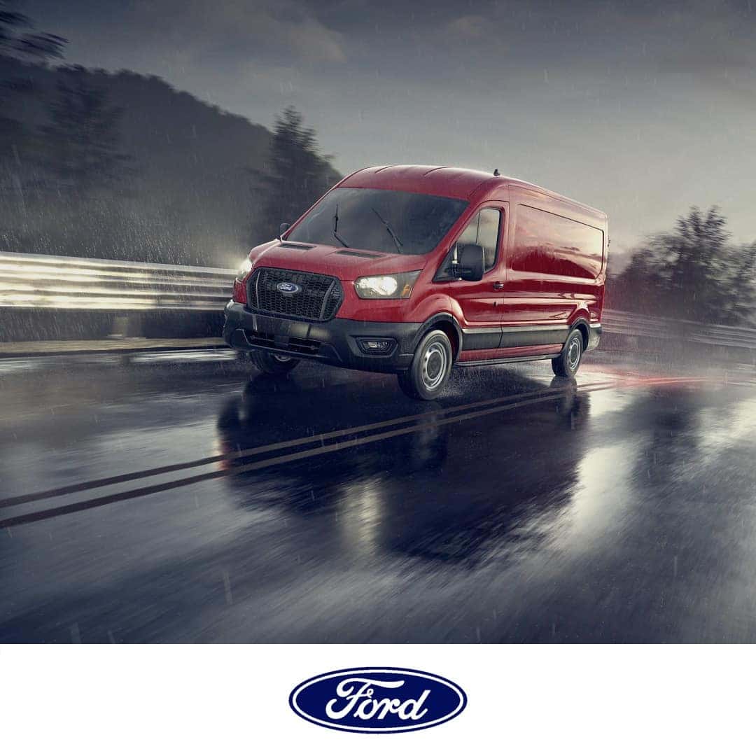 2023 Ford Transit on the road