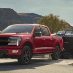 Ford F-150 Truck towing a boat out of a boat