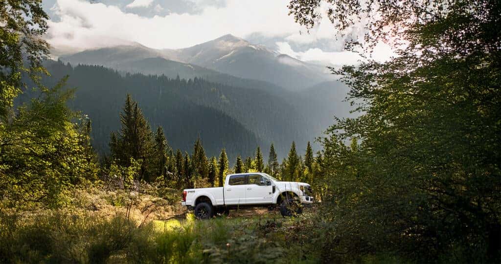 Ford Rocky Ridge F250 Super Duty parked in the mountains