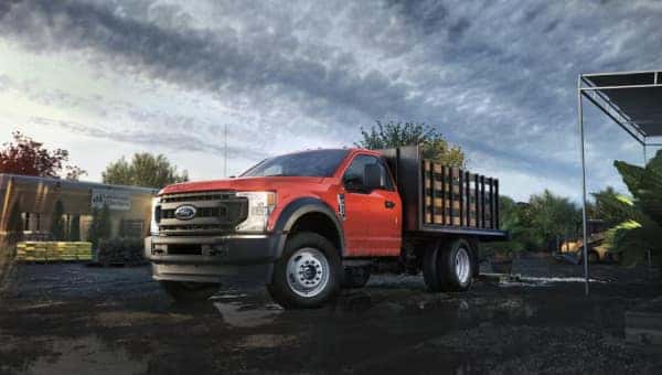 Ford flatbed truck upfits