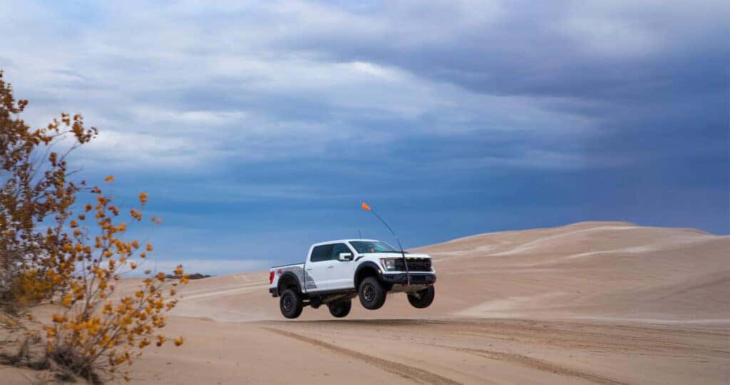 2025 Ford Raptor R Jumping Through the Desert