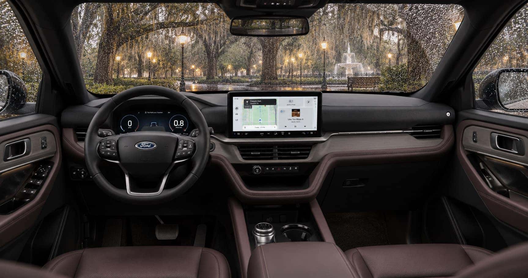 2027 Ford Explorer Platinum interior in Savannah, GA