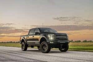 Hennessey Venom 800 Ford F-150 Driving Down Road