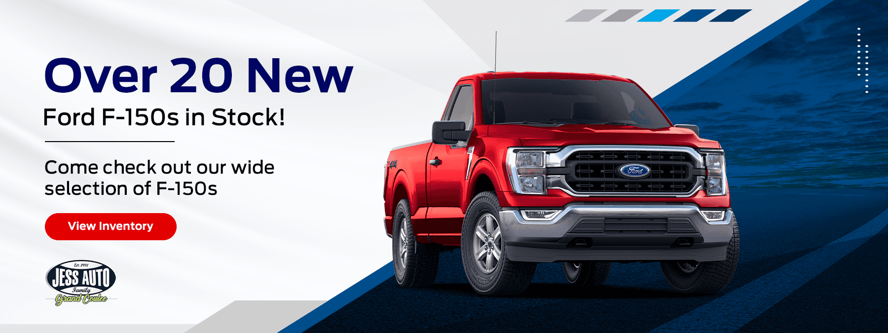 Over 20 New Ford F-150s in Stock!