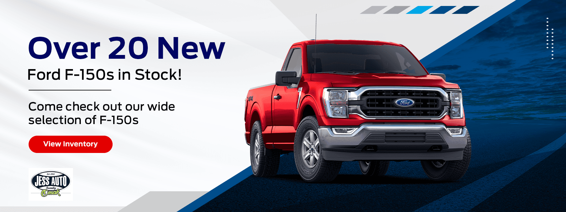 Over 20 New Ford F-150s in Stock! Come check out our wide selection