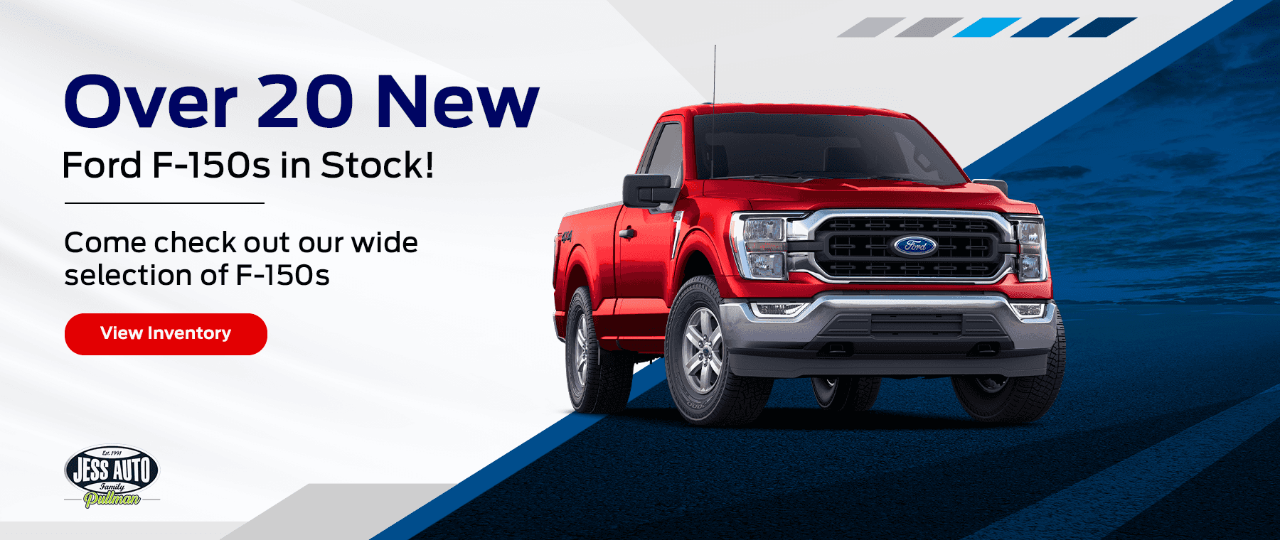 Over 20 New Ford F-150s in Stock! Come check out our wide selection of F-150s