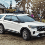 2025 Ford Explorer in white