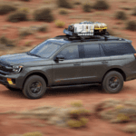 Ford Suv driving in desert