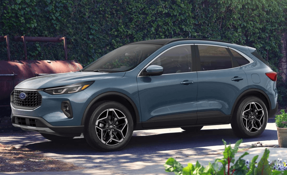 Ford Escape parked in yard