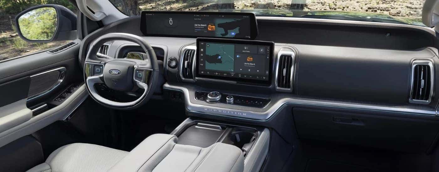 The infotainment screen in a 2025 Ford Expedition.