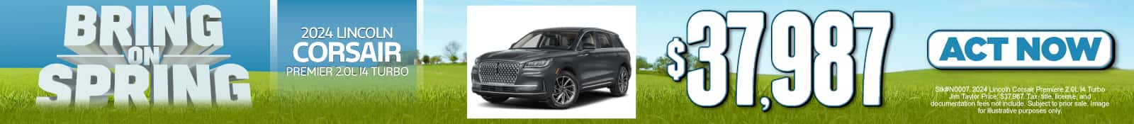 2024 Lincoln Corsair Premiere 2.0L I4 Turbo $37,987
