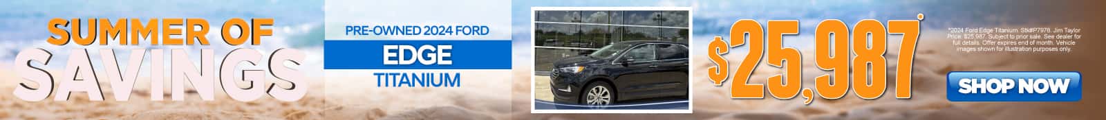Pre-Owned 2024 Ford Edge Titanium 