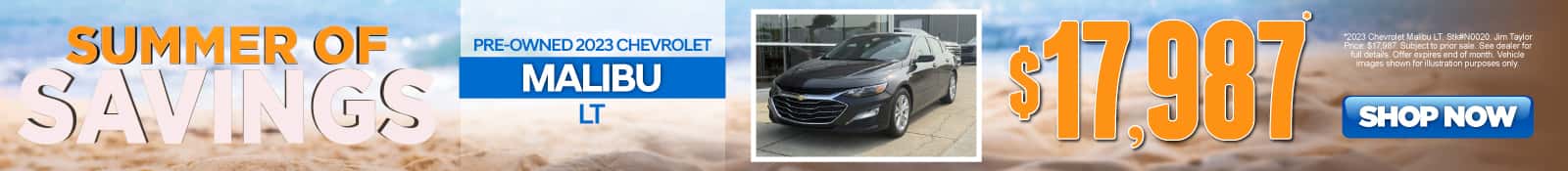 Pre-Owned 2023 Chevrolet Malibu LT 