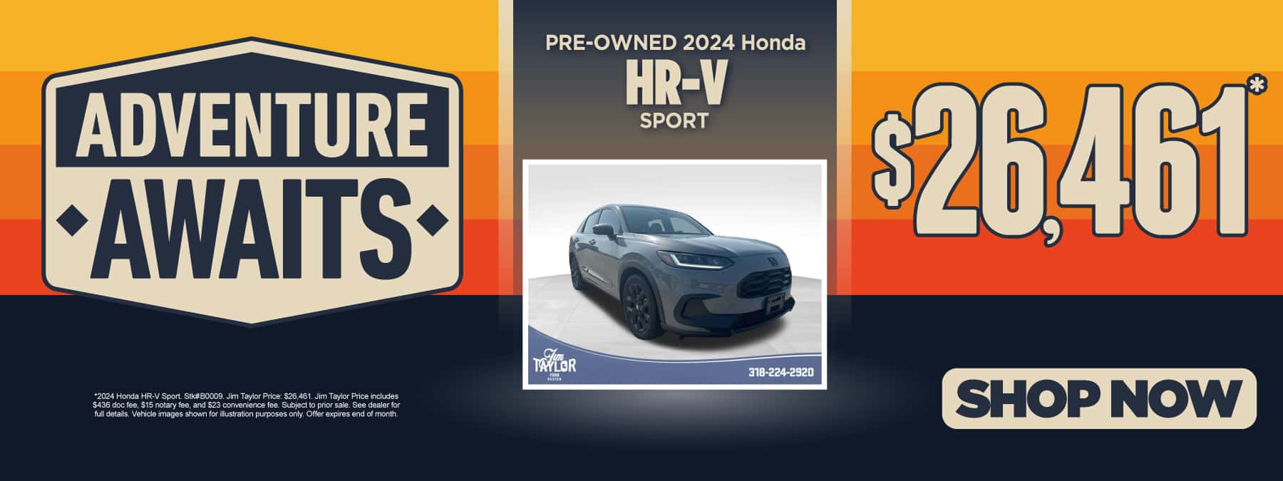 Pre-Owned 2024 Honda HR-V Sport