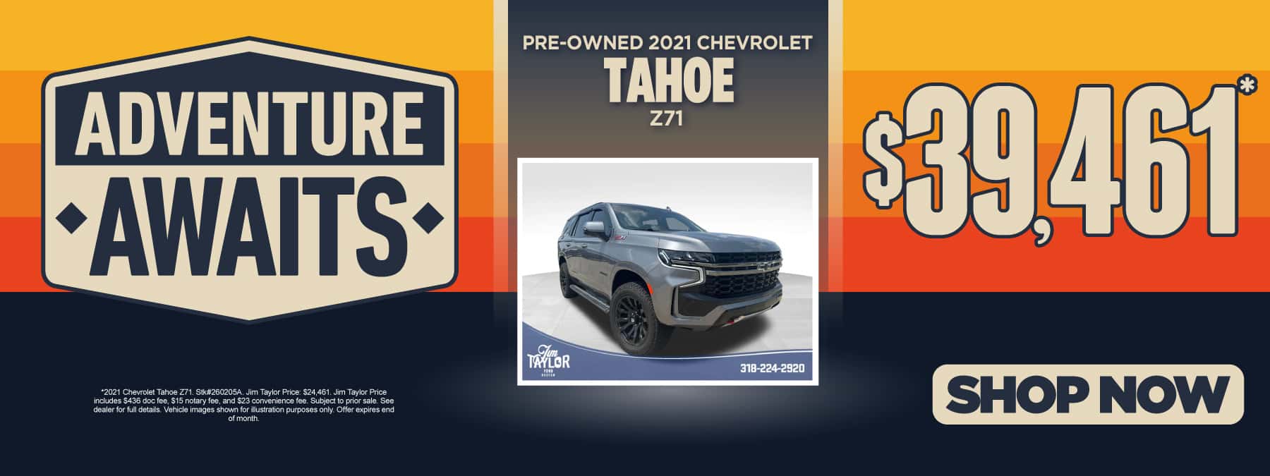 Pre-Owned 2021 Chevrolet Tahoe Z71