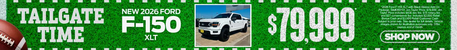 New 2026 Ford F-150 XLT $79,999*