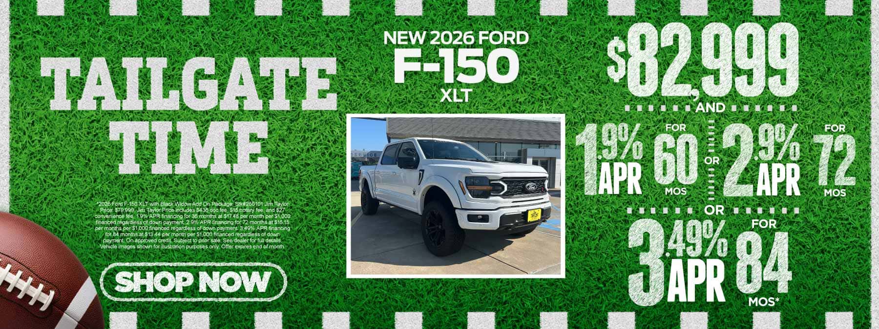 New 2026 Ford F-150 XLT - $82,999 AND 1.9% APR for 60 mo/2.9% for 72 mo/3.49% for 84 mo*