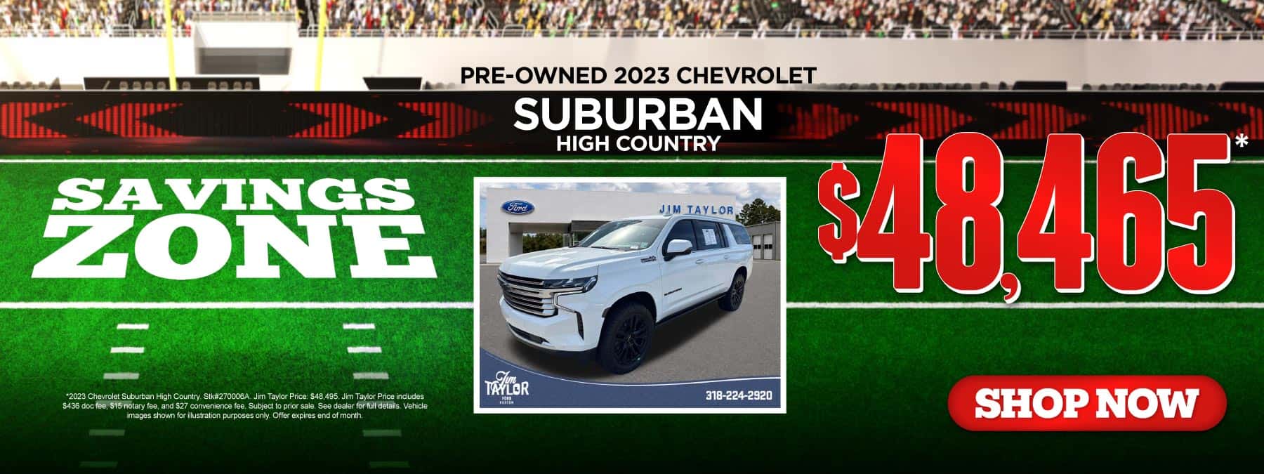 Pre-Owned 2023 Chevrolet Suburban High Country - $48,465*