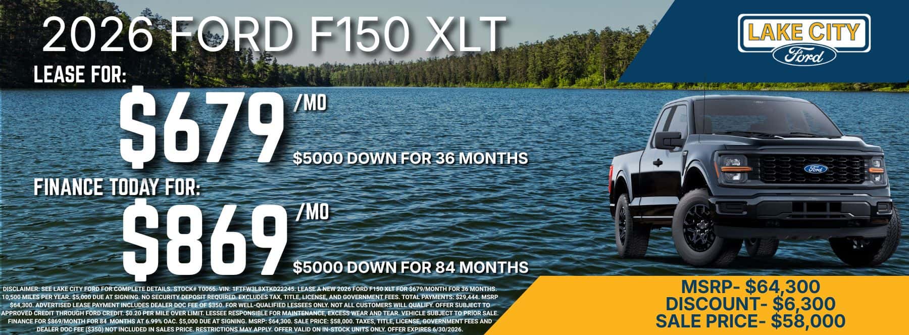 Lake City Ford | 2026 Ford F150