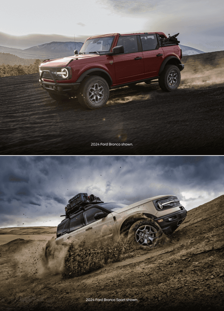 2024 Ford Bronco Vs Ford Bronco Sport Comparison