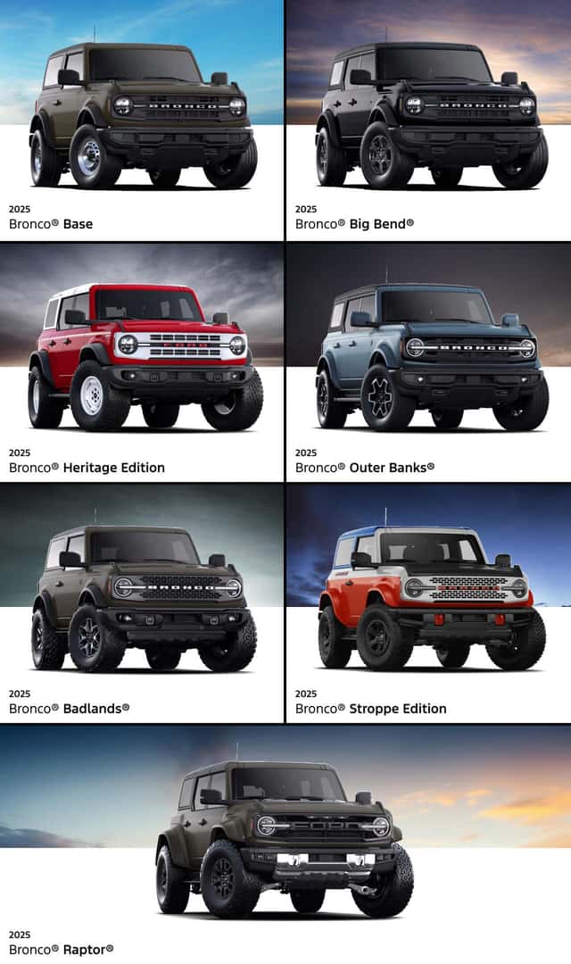 2024 vs. 2023 Ford Bronco Specs