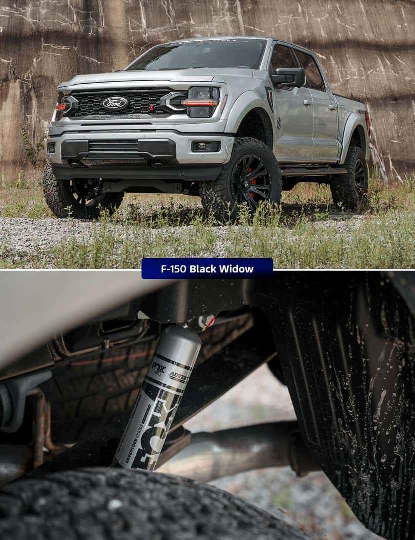 Black Widow Lifted Ford Truck