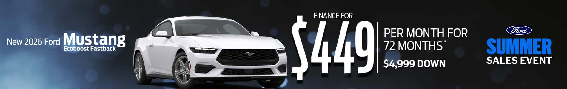 New 2026 Ford Mustang Ecoboost Fastback