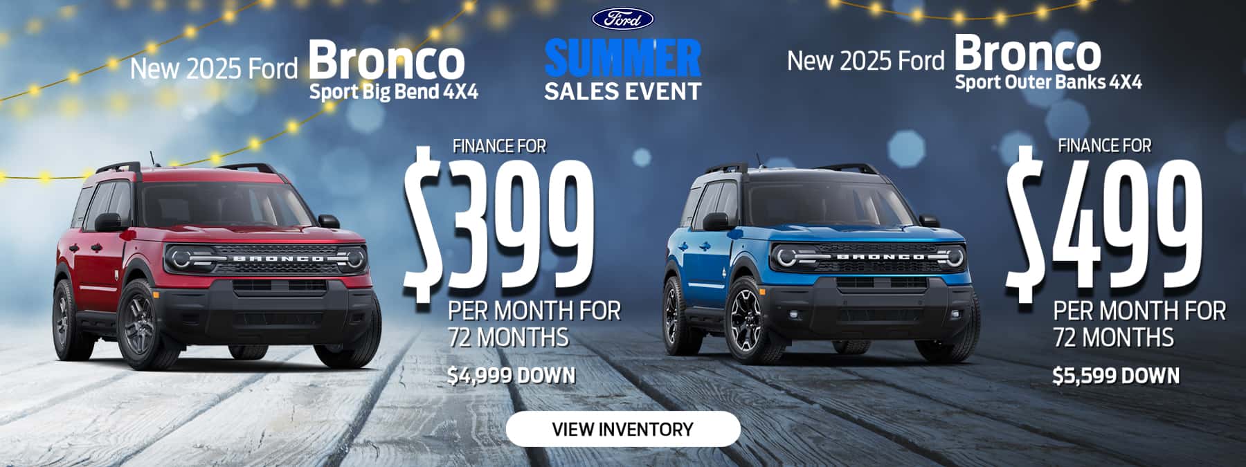 New 2025 Ford Bronco Sport Big Bend 4X4