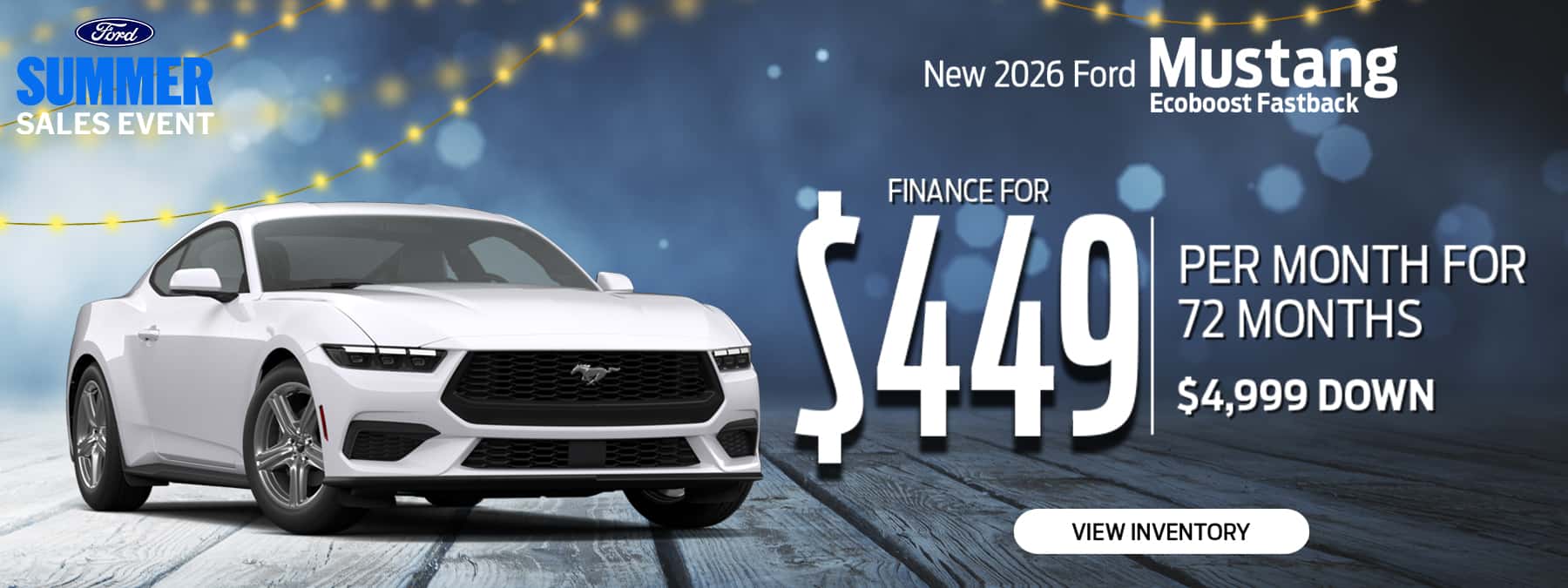 New 2026 Ford Mustang Ecoboost Fastback