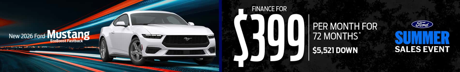 New 2026 Ford Mustang EcoBoost Fastback