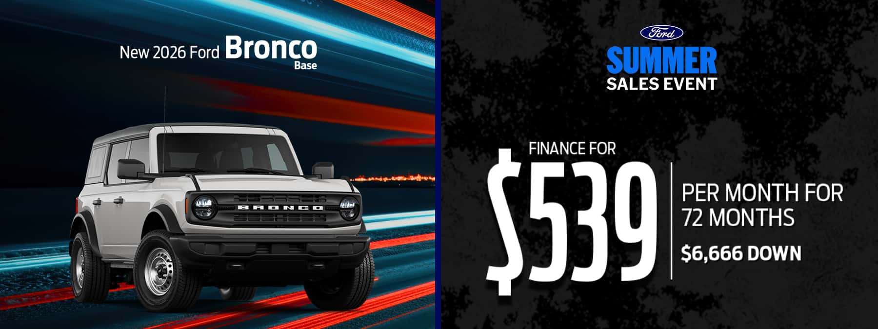 New 2026 Ford Bronco Base