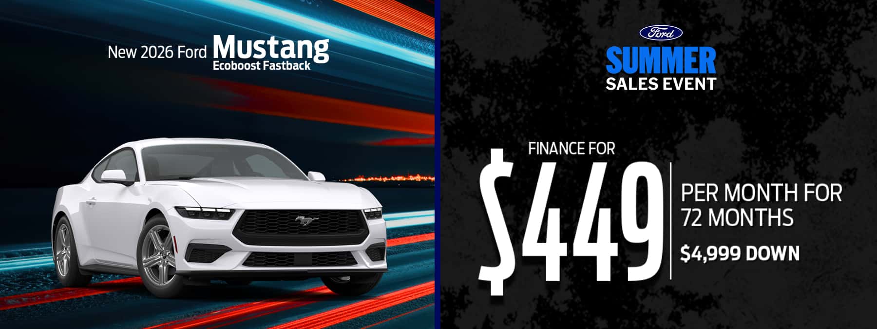 New 2026 Ford Mustang Ecoboost Fastback