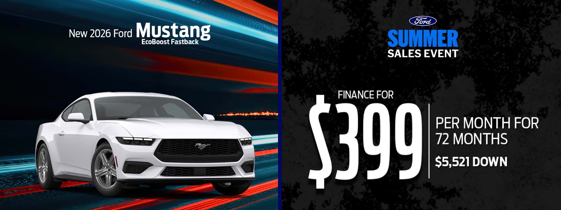New 2026 Ford Mustang EcoBoost Fastback